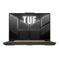 Asus TUF Gaming F16 FX607JV-N3113W (Mecha Gray) + TYPE-C hálózati adapter | Intel Core i7-13650HX | 64GB DDR5 | 1000GB SSD | 0GB HDD | 16" matt | 1920X1200 (WUXGA) | nVIDIA GeForce RTX 4060 8GB | W11 PRO laptop