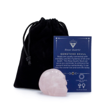  Ásvány Nagy Koponya - Rózsakvarc- 50x40x30mm gyógyhatású készítmény