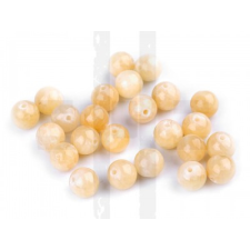  Ásványi gyöngyök Sárga jadeit - 50 db/csomag dekorációs kellék