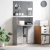  Asztal polcokkal Beton Szürke 71.5 x 31.5 x 106.5 cm Faanyag