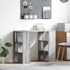  Asztal polcokkal Szürke Sonoma 90 x 50 x 75 cm Faanyag