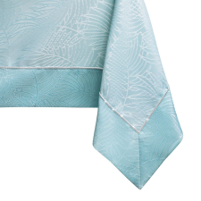  Asztalterítő Gaia kék dombornyomott növényi 140x220 AmeliaHome lakástextília