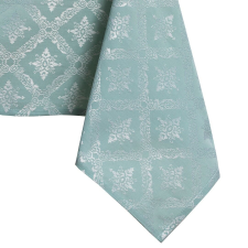  Asztalterítő Maya mentazöld nyomott klasszikus 140x320 DecoKing lakástextília