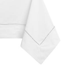  Asztalterítő Pure fehér sima klasszikus 140x140 DecoKing lakástextília