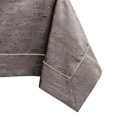Asztalterítő Vesta barna dombornyomott modern 140x260 AmeliaHome lakástextília