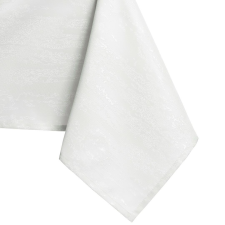 Asztalterítő Vesta fehér dombornyomott modern 130x130 AmeliaHome lakástextília