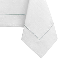 Asztalterítő Vesta fehér dombornyomott modern 140x500 AmeliaHome lakástextília