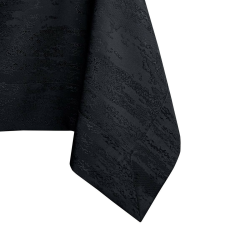 Asztalterítő Vesta fekete dombornyomott modern 120x200 AmeliaHome party kellék