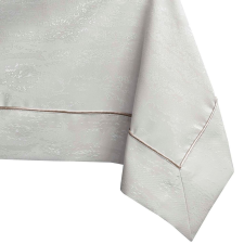  Asztalterítő Vesta krémszínű dombornyomott modern 140x450 AmeliaHome lakástextília