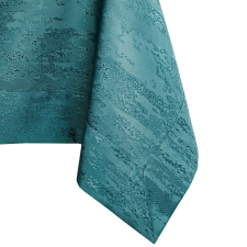 Asztalterítő Vesta tengerzöld dombornyomott modern 140x340 AmeliaHome lakástextília