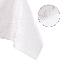  Asztalterítő White christmas fehér nyomott ünnepi 80x80 AmeliaHome lakástextília