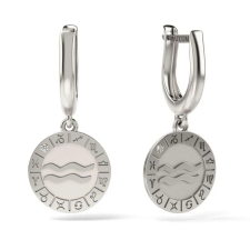 Atcom Jewelry ATCOM Vízöntő Ezüst Fülbevaló - 12 mm fülbevaló