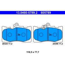 ATE fékbetétkészlet, tárcsafék ATE 13.0460-5789.2 autóalkatrész