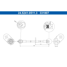 ATE fékcső ATE 24.5241-0511.3 autóalkatrész
