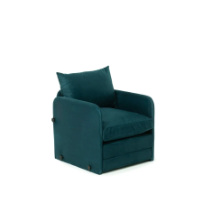  Atelier Del Sofa 1-személyes kanapéágy Petróleumzöld Saga Single - Petróleumzöld bútor