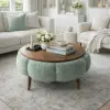  Atelier Del Sofa Dohányzóasztal Zöld Dió Papatya 60 - Zöld, Dió