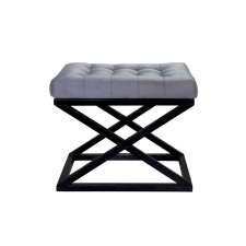  Atelier Del Sofa Puff Fekete Szürke Capraz - Fekete, Szürke v2 bútor