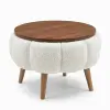  Atelier Del Sofa Side Table White Papatya - White