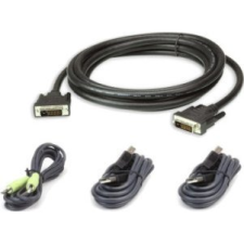 ATEN 2L-7D03UDX4 KVM kábel Fekete 3 M ( ) kábel és adapter