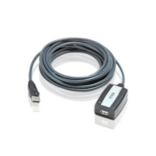 ATEN Aktív USB 2.0 Hosszabbító Kábel USB A Dugó - USB A Aljzat 5 m Szürke kábel és adapter