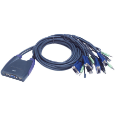 ATEN CS64US 4-Port USB VGA/Audio Cable KVM Switch (0,9m, 1,2m) hub és switch