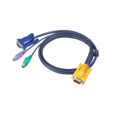 ATEN KVM Console kábel PS/2 6m  (2L-5206P) (2L-5206P) kábel és adapter