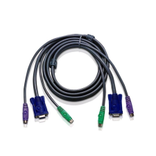 ATEN KVM Console kábel (SVGA, PS/2, PS/2) 1.8m (2L-1001P/C) kábel és adapter