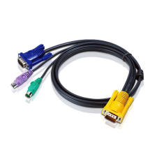 ATEN PS/2 KVM Cable with 3 in 1 SPHD 6m Black (2L-5206P) audió/videó kellék, kábel és adapter