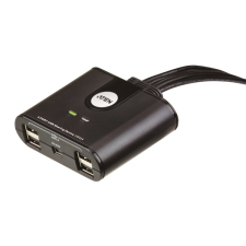 ATEN Switch USB Periféria Elosztó, 4 port / 4 eszköz - US424 (US424-AT) hub és switch