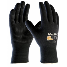 ATG Kesztyű ATG (34-847) Maxiflex Endurance nitril hab bevonatú pontokkal black 09