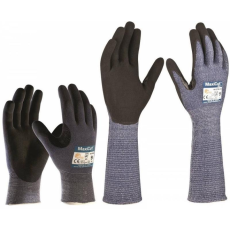 ATG Kesztyű ATG (44-3745) Maxicut Ultra tenyérmártott vágásálló black/blue 10