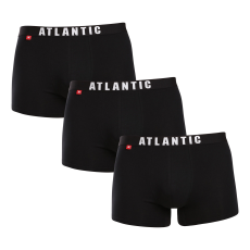 Atlantic 3PACK fekete Atlantic férfi boxeralsó (3MH-011black) L