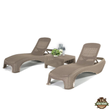  Atlantic duo kerti nyugágy set Corfu asztallal kerti bútor