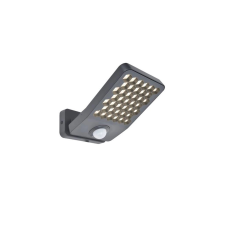  ATLANTIS WINGS szolár LED falilámpa sötét szürke 14W kültéri világítás