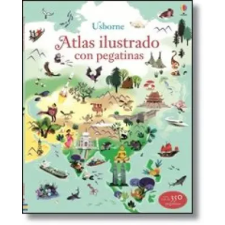  Atlas ilustrado con pegatinas idegen nyelvű könyv