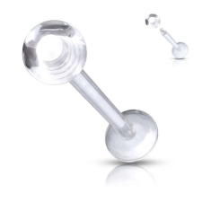 Átlátszó bioplaszt labret testékszer