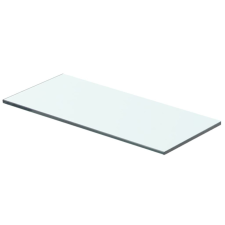 Átlátszó üvegpolc panel 40x12 cm fürdőszoba kiegészítő
