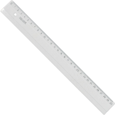 Átlátszó vonalzó 30cm vonalzó