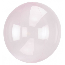 Áttetsző Crystal Gömb Light Pink Fólia lufi 45 cm party kellék