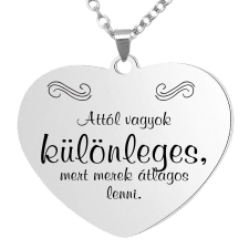  Attól vagyok különleges... medál lánccal, választható több formában és színben nyaklánc