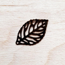  Áttört levél, mérete: 13x25 mm dekorációs kellék