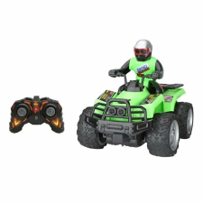 ATV távirányítóval és sofőrrel, hanggal és fénnyel, 31x19x23cm, zöld-fekete távirányítós modell