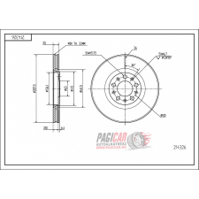 Audi A3 (8L1) első féktárcsa (288mm, hűtött) - Hart autóalkatrész