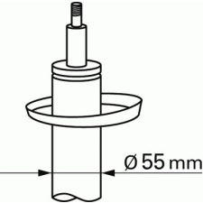  Audi A3 8P1-8PA első lengéscsillapító (gázos, 55mm) - Hart autóalkatrész