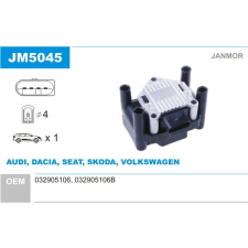 Audi A4-B5 gyújtótrafó - Janmor (JM5045) autóalkatrész