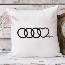 Audi ajándék - I Love Audi feliratos párna lakástextília