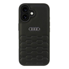 Audi AU-TPUPCIP16-GT/D2-BK Synthetic Leather keménytok iPhone 16 - fekete tok és táska