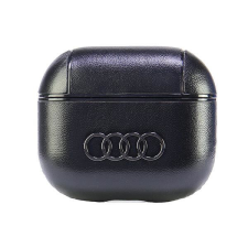 Audi Bőr Nagy Logótok Borítása Airpods 3-Hoz Fekete fülhallgató, fejhallgató tok