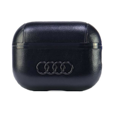 Audi Bőr Tok Airpods Pro 2 Tokhoz Fekete Bőr fülhallgató, fejhallgató tok