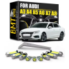  AUDI LED izzó készlet belső világításhoz A3 A4 A5 A6 A7 A6 S6 C7 Sedan-9db